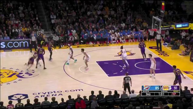 【2023年03月25日】雷霆vs湖人第3节中文解说回放