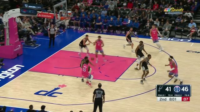 【2023年03月25日 马刺vs奇才集锦】进攻行云流水！吉尔见缝插针突破上篮一气呵成