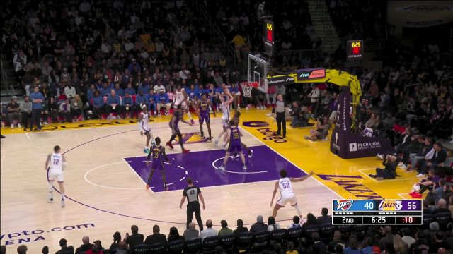 【2023年03月25日 雷霆vs湖人集锦】沃克空中折叠上篮 吉迪打成2+1以予还击