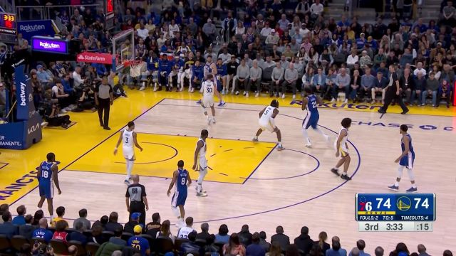 【2023年03月25日 76人vs勇士集锦】得分手拿把攥！恩比德顶着防守翻身后仰跳投绝美如画