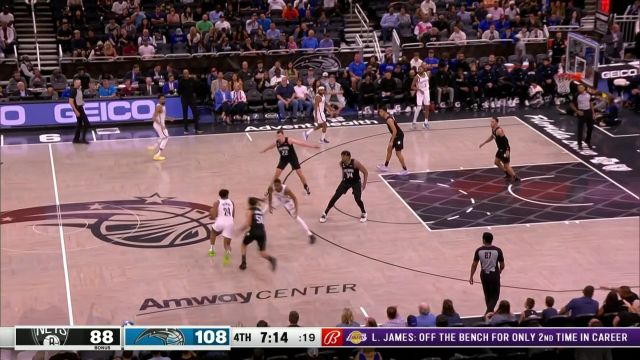 【2023年03月27日 篮网vs魔术集锦】禁区予取予求！托马斯空接给克拉克斯顿双手隔扣瓦格纳