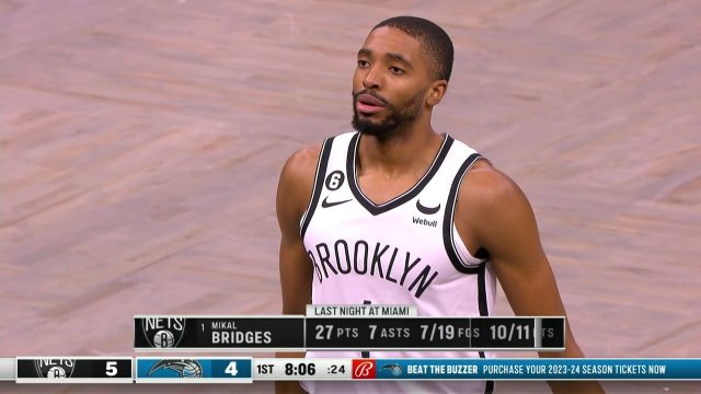 【2023年03月27日 篮网vs魔术集锦】我就是球队老大！ 布里奇斯第一节拿下19分