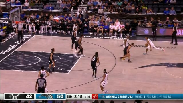 【2023年03月27日 篮网vs魔术集锦】难度不高的球我不进 布里奇斯高难度后仰跳投造成2+1