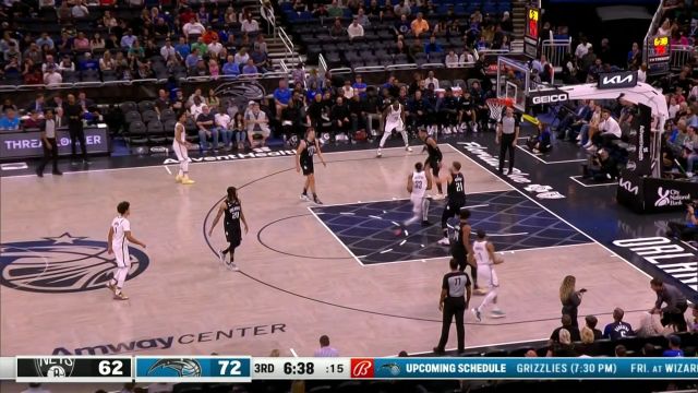 【2023年03月27日 篮网vs魔术集锦】平地起惊雷！克拉克斯顿双手劈扣大提士气