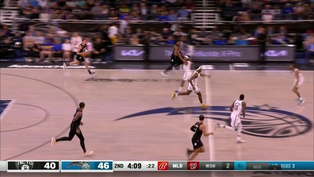 【2023年03月27日 篮网vs魔术集锦】进一步扩大比分！班凯罗杀进篮下上篮得手