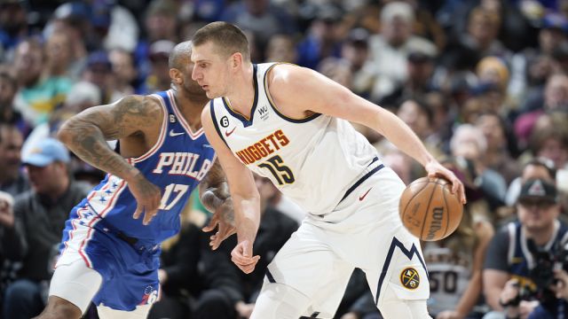 【2023年03月28日 76人vs掘金集锦】76人111-116掘金 约老师三双数据掘金险胜76人