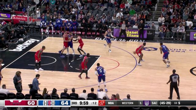 【2023年03月28日 公牛vs快船集锦】慢工出细活 小卡口袋传球祖巴茨单臂滑扣