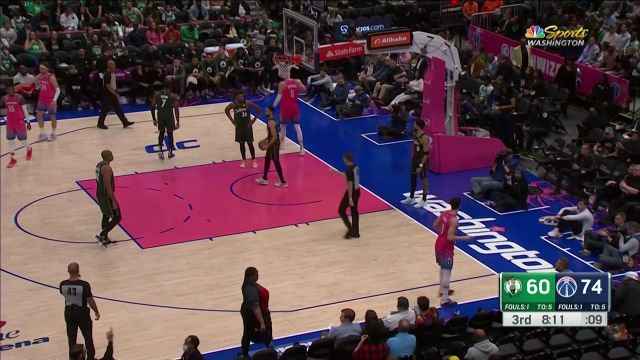 【2023年03月29日 凯尔特人vs奇才集锦】杀人还要诛心！阿弗迪亚蝴蝶穿花抬手上篮打成2+1