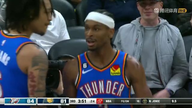 【2023年04月01日 雷霆vs步行者集锦】阿龙-威金斯妙传中线 跟进的亚历山大单手劈扣肆虐篮筐