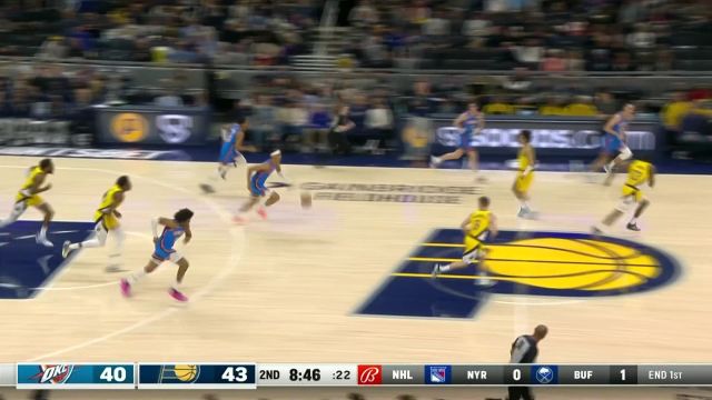 【2023年04月01日 雷霆vs步行者集锦】迪昂将球高高抛起 杰伦-威廉姆斯心领神会空接暴扣