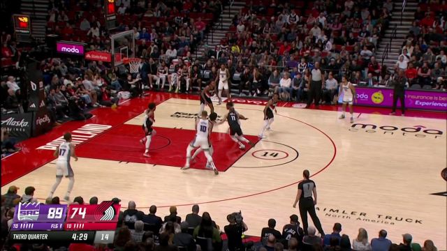 【2023年04月01日 国王vs开拓者集锦】射手的手感来了！凯斯勒-爱德华兹两侧底角连续命中3分