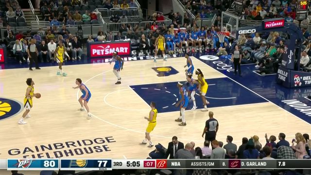 【2023年04月01日 雷霆vs步行者集锦】恩沃拉轻松写意传球篮下 以赛亚-杰克逊接球轻松吃饼