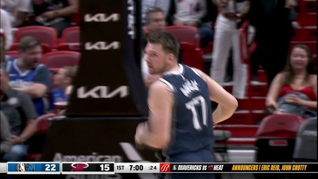 【2023年04月02日 独行侠vs热火集锦】东契奇仙人指路 助攻小哈达威单手劈扣