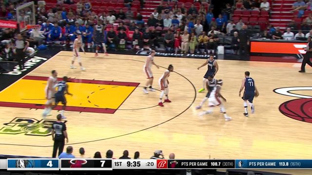 【2023年04月02日 独行侠vs热火集锦】一模一样的我再还你一个！东契奇面对巴特勒轻松打成2+1