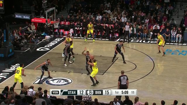 【2023年04月03日 爵士vs篮网集锦】一条连招美如画！霍顿-塔克丝滑运球完美衔接撤步干拔