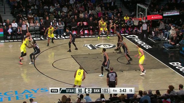 【2023年04月03日 爵士vs篮网集锦】悬念又来了！塔克关键时刻连取七分与马尔卡宁策动9-0反击潮