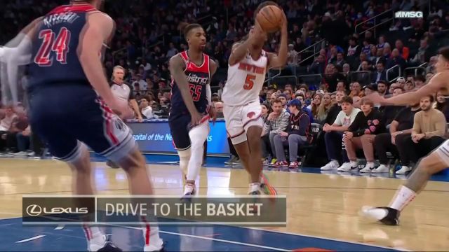 【2023年04月03日 奇才vs尼克斯集锦】完美的空中作业 托平空接连线将球稳稳砸进篮筐