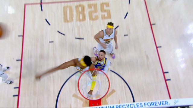 【2023年04月03日 勇士vs掘金集锦】拒绝成为背景板！沃特森补防库里送出排球大帽