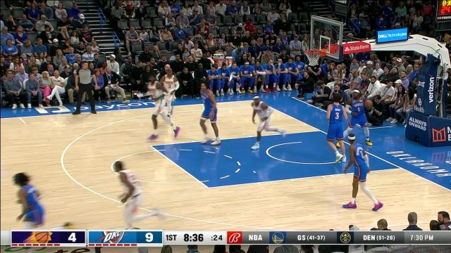 【2023年04月03日 太阳vs雷霆集锦】杜兰特吸引防守精准连线 奥科吉空切挑篮两分止血