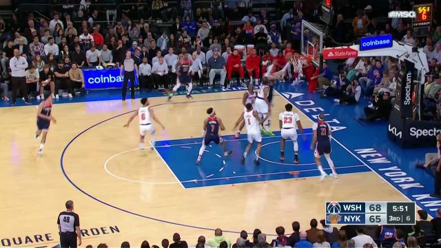 【2023年04月03日 奇才vs尼克斯集锦】个人的极致发挥 奎克利里突外投连拿四分