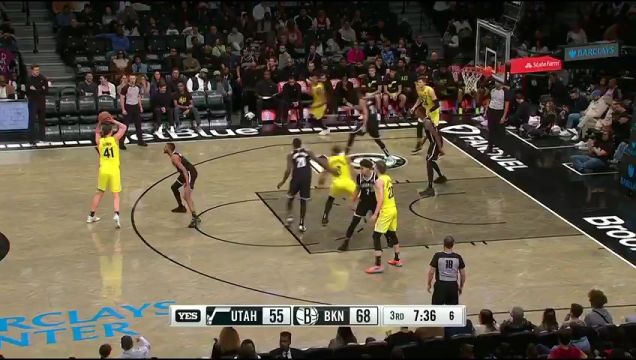 【2023年04月03日】NBA常规赛：爵士vs篮网第3节中文解说回放