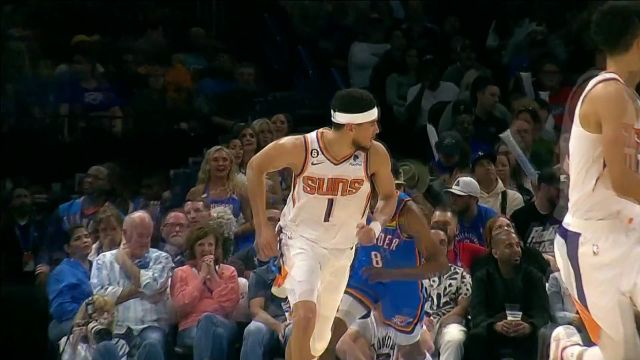 【2023年04月03日 太阳vs雷霆集锦】完美抛物线！布克漂移抛投美如画