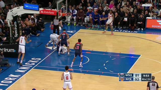 【2023年04月03日 奇才vs尼克斯集锦】你有来言我有去语 基斯珀特电光火石之间反击扣篮