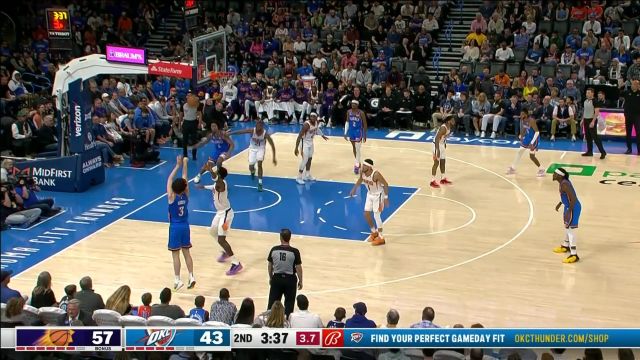 【2023年04月03日 太阳vs雷霆集锦】真正的雷霆双少！亚历山大手腕一抖妙传吉迪上篮轻取