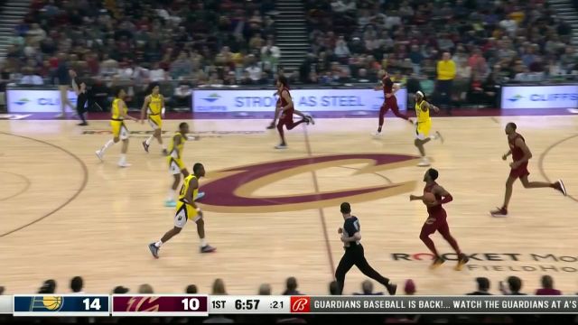 【2023年04月03日 步行者vs骑士集锦】一脚油门踩到底 米球王突破禁区霸气上篮