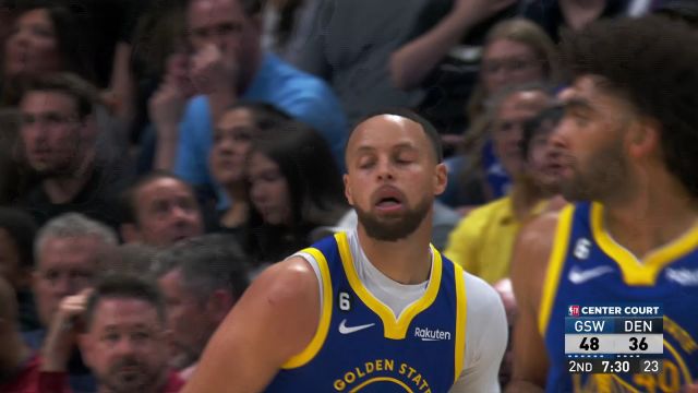 【2023年04月03日 勇士vs掘金集锦】勇士110-112掘金 约基奇缺阵掘金逆风翻盘主场胜勇士