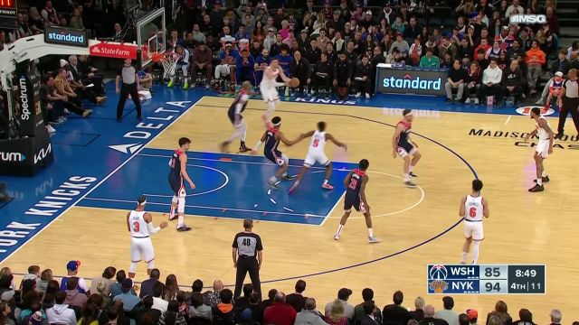 【2023年04月03日 奇才vs尼克斯集锦】一人拿球九人慌 尼克斯全员空切跑位打出流畅进攻