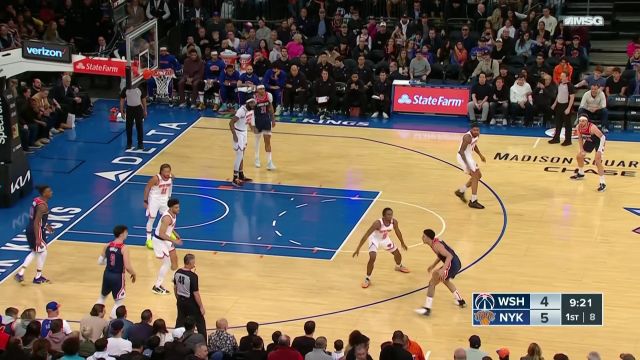 【2023年04月03日 奇才vs尼克斯集锦】布伦森抢断策动反击 托平一马当先空接连线