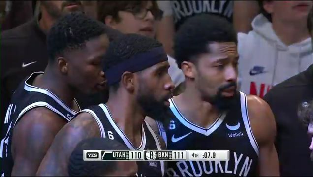 【2023年04月03日】NBA常规赛：爵士vs篮网第4节英文原声回放