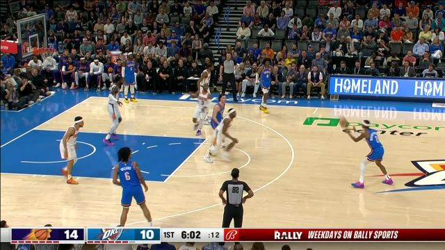 【2023年04月03日 太阳vs雷霆集锦】无所畏惧！亚历山大冲击内线顶着艾顿抛投命中