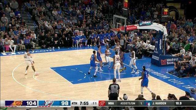 【2023年04月03日 太阳vs雷霆集锦】四分分差！威金斯翻身跳投+空切上篮助队起势