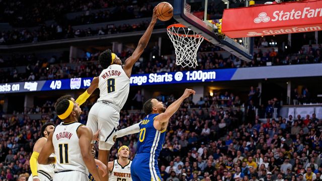 【2023年04月03日 勇士vs掘金集锦】勇士vs掘金精华回放 约基奇缺阵掘金逆风翻盘主场胜勇士