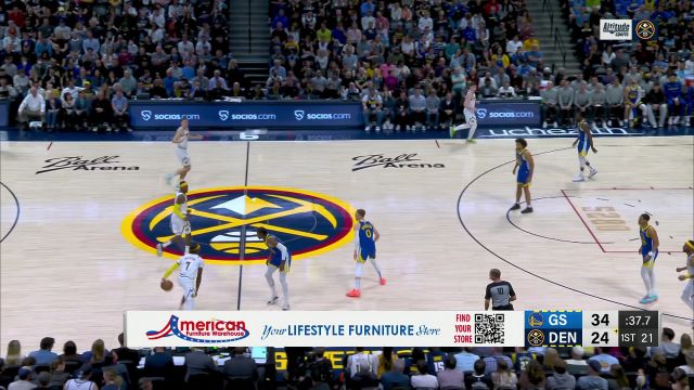 【2023年04月03日】勇士vs掘金第1节英文原声回放