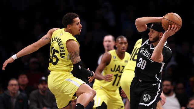 【2023年04月03日 爵士vs篮网集锦】爵士110-111篮网 霍顿-塔克末节发威险翻盘