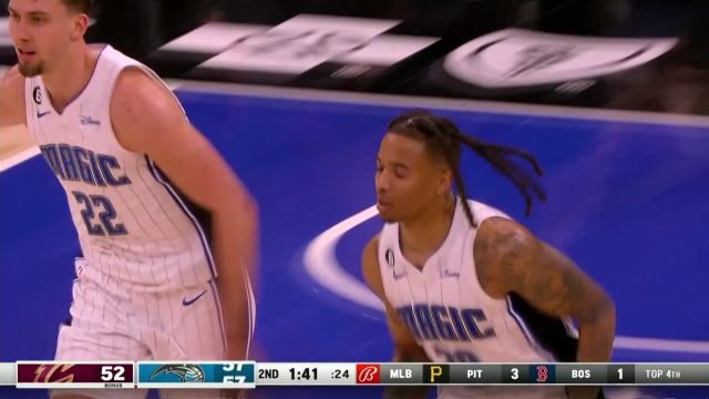 【2023年04月05日 骑士vs魔术集锦】能接到这球也只有状元郎了！富尔茨高难度空接暴扣点燃全场