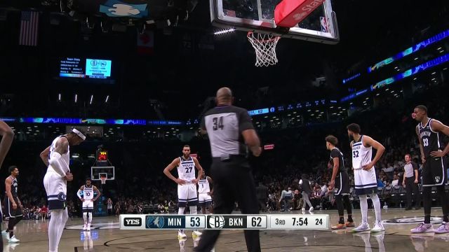 【2023年04月05日】NBA常规赛：森林狼vs篮网第3节 中文解说回放