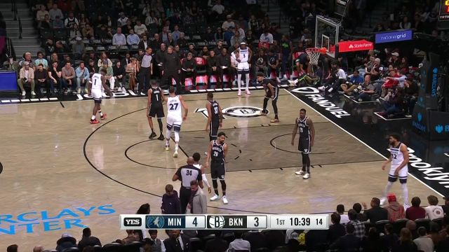 【2023年04月05日】NBA常规赛：森林狼vs篮网第1节 中文解说回放