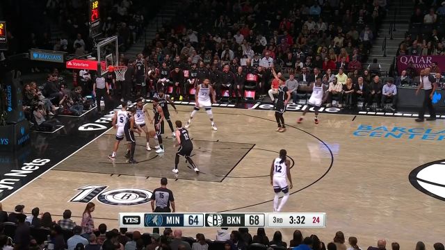 【2023年04月05日 森林狼vs篮网集锦】安东尼 爱德华兹 比赛集锦 篮网