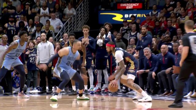 【2023年04月06日 灰熊vs鹈鹕集锦】脚步绚烂！英格拉姆戏耍防守后仰跳投