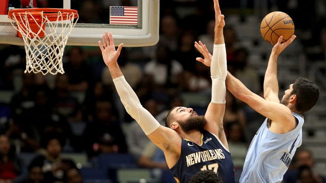 【2023年04月06日 灰熊vs鹈鹕集锦】灰熊131-138鹈鹕 鹈鹕加时赛胜灰熊掘金锁定西部第一