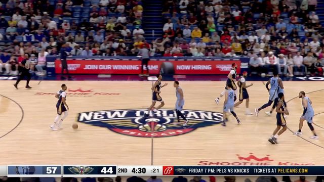 【2023年04月06日 灰熊vs鹈鹕集锦】CJ长传制导 英格拉姆空中接力隔扣3J