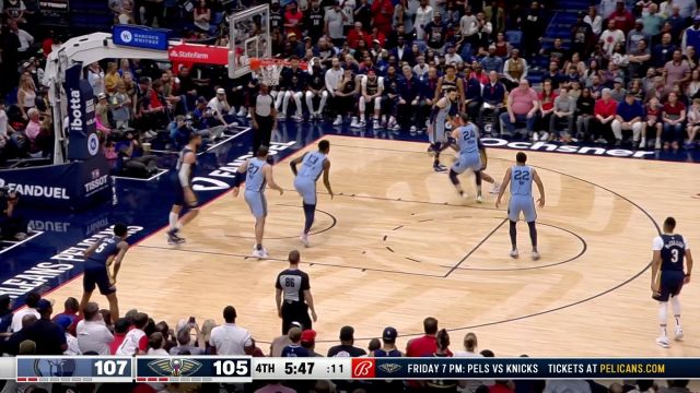 【2023年04月06日 灰熊vs鹈鹕集锦】完成逆转！CJ关键三分杀人诛心