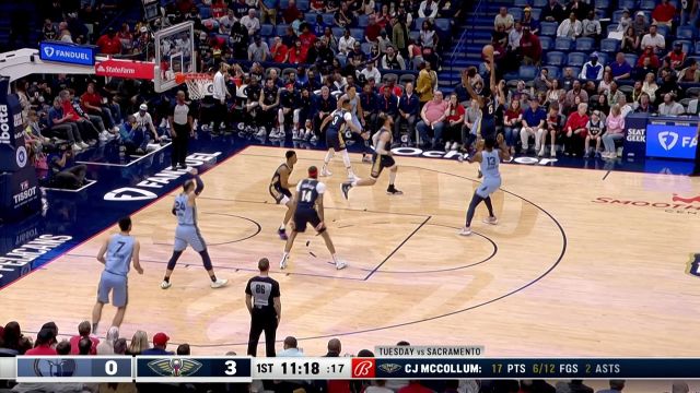 【2023年04月06日 灰熊vs鹈鹕集锦】力拔山兮气盖世 3J自抛自抢双手补扣