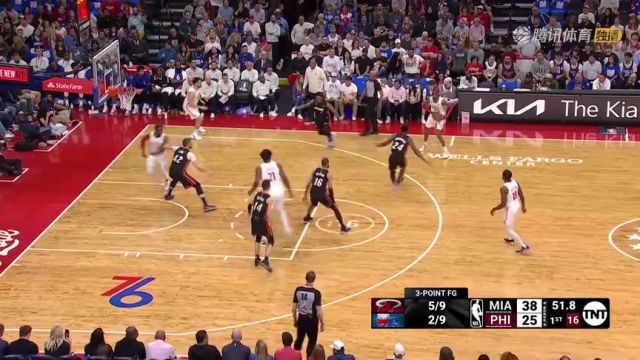 【2023年04月07日】NBA常规赛：热火vs76人第1节英文原声回放