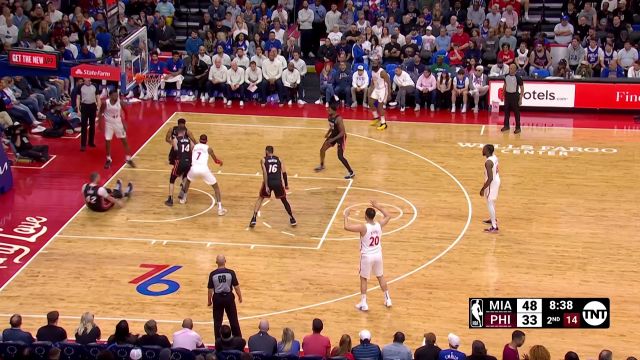 【2023年04月07日 热火vs76人集锦】希罗vs76人集锦 全场24分 外线发难三分比两分准