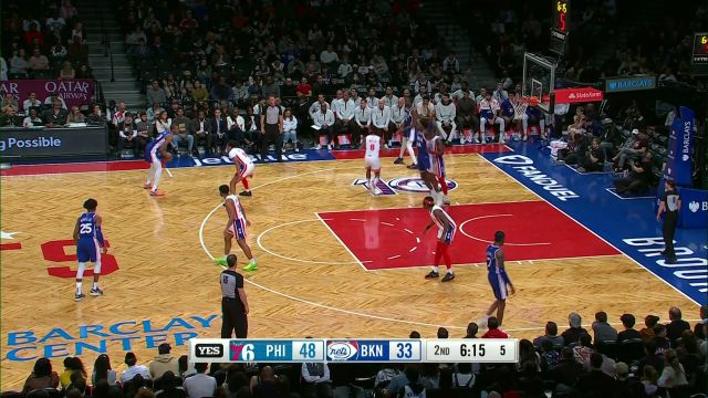 【2023年04月10日】76人vs篮网第2节英文原声回放